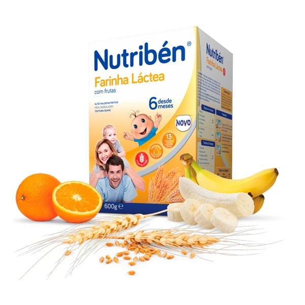 Nutriben Farinha Lactea C/Frutas 600g