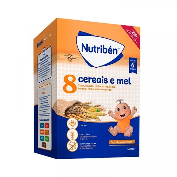Nutriben Farinhas 8 Cereais Mel 2 X 300g