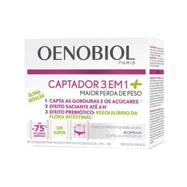 Oenobiol Captador 3 Em1 + 120 Caps 33%desconto