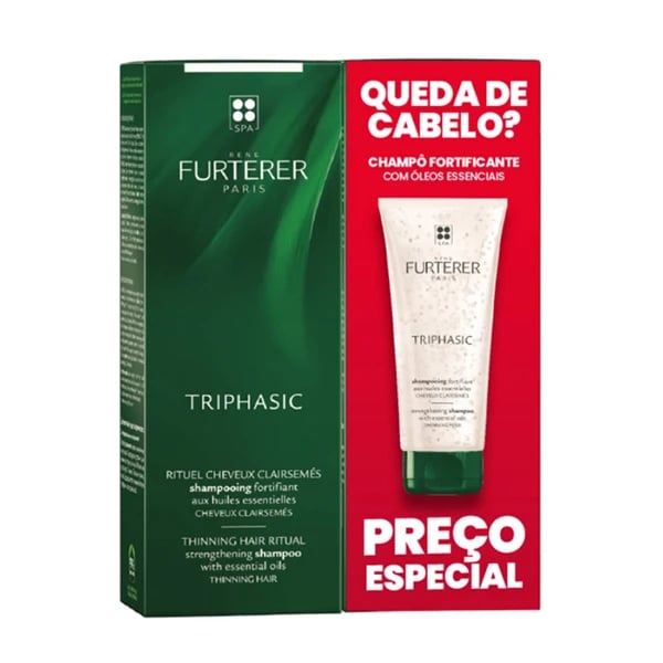 Rene Furterer Triphasic Champo Duo 2 x 200ml Preço Especial
