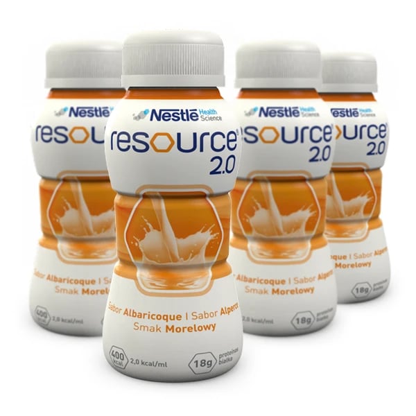 Resource 2.0 Solução Oral Alperce 200mL 4 unidades