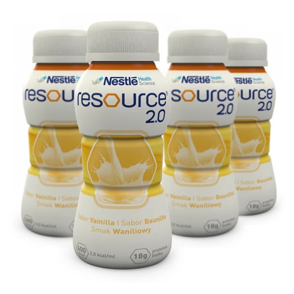 Resource 2.0 Solução Oral Baunilha 200mL 4 unidades