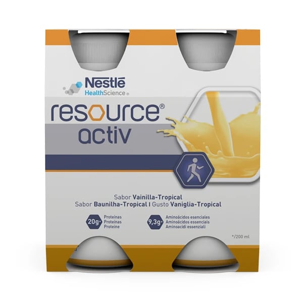 Resource Active Solução Oral Baunilha-Tropical 200mL 4 unidades