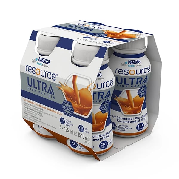 Resource Ultra Solução Oral Caramelo 4 embalagens 125mL