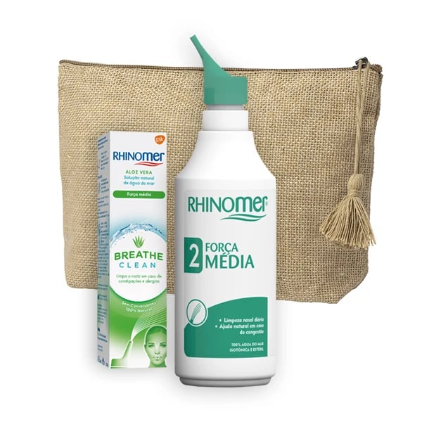 Rhinomer Força 2 135 ml Kit Verão (Oferta Rhinomer Aloe Vera 50 ml + Bolsa de viagem)