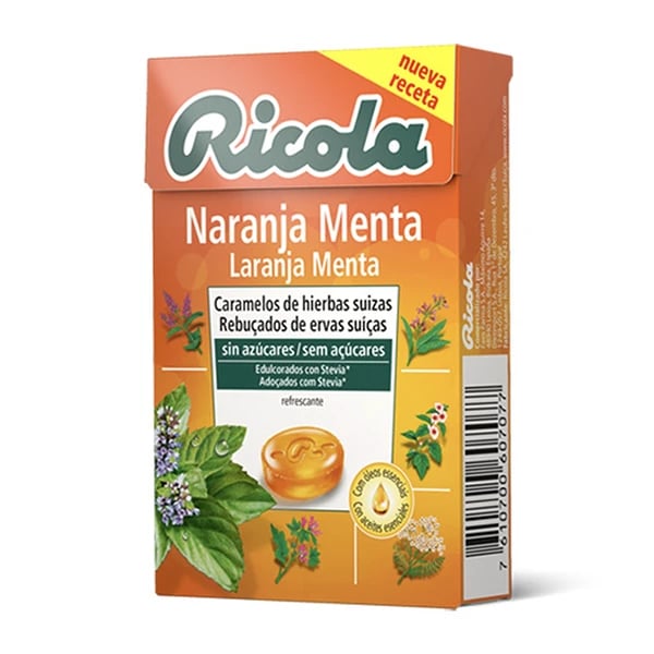 Ricola Reb S/Açucar Laranja Menta 50G