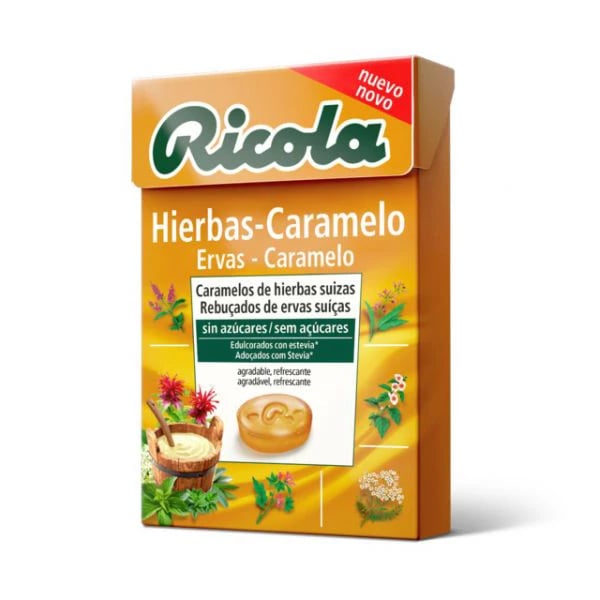 Ricola Reb S/Açucar Ervas Caramelo 50G