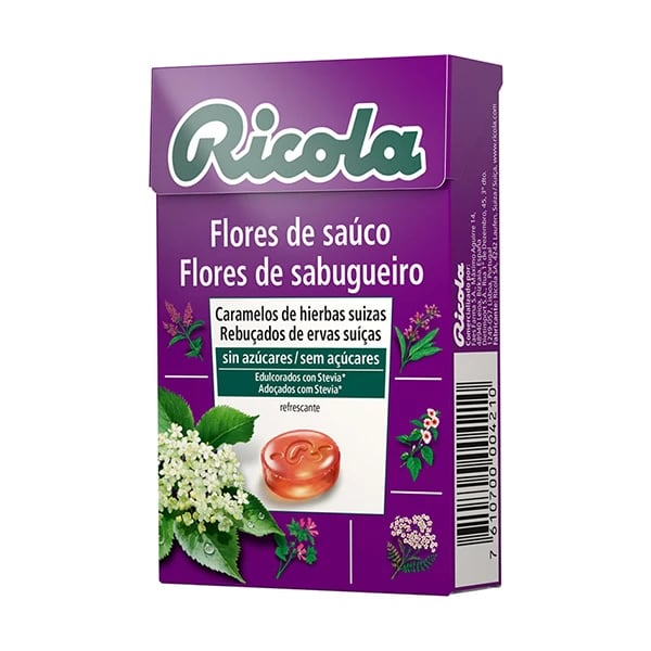 Ricola Reb S/Açucar Sabugueiro 50G