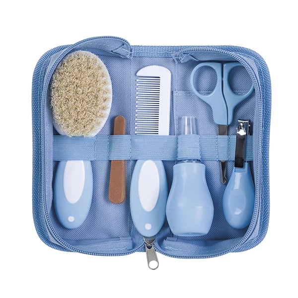 Saro Estojo Higiene Bebé escova + pente + aspirador + tesoura + lima + corta unhas 0M+ 0945