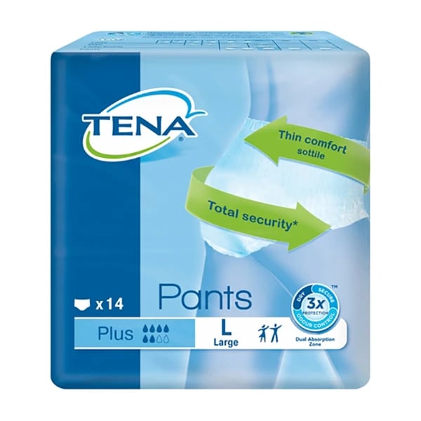 Tena Pants Plus Cueca Gde 100/135cm X 14 