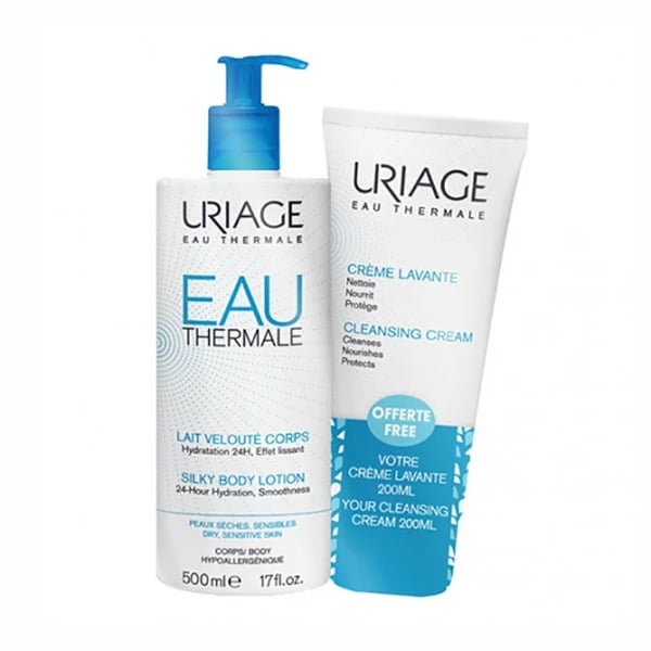 Uriage Eau Thermale Leite Corpo Hidratante 500mL com Oferta Creme Lavante 200mL