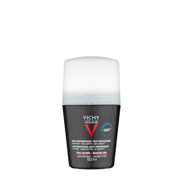 Vichy Homme Deo Roll On Pele sensivel 48h 50mL