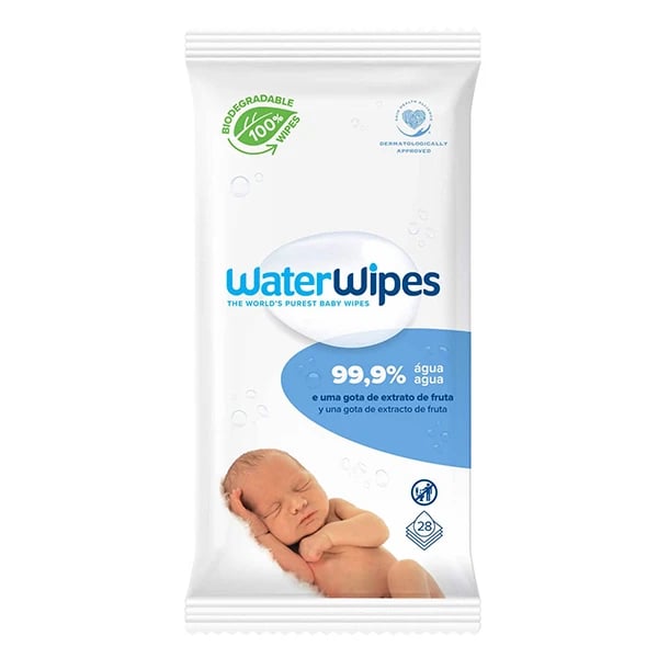 Waterwipes Toalhitas Biodegradaveis Bebe X28